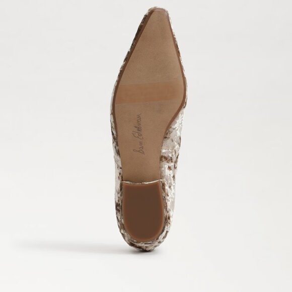 NEW SAM EDELMAN Janina Dress Flats With Ornament Prosecco for women 254 2M4 - Picture 7 of 9